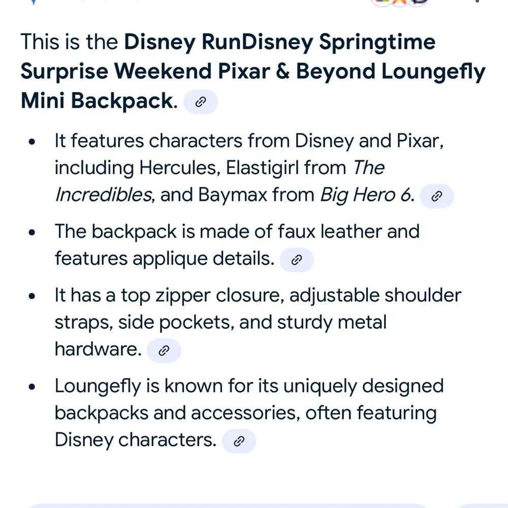 Loungefly Disney Parks Run Disney Springtime surprise Backpack New ! hard Tag